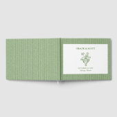Elegante Chic Classic Forest Green Garden Wedding Gastenboek (Volledig)