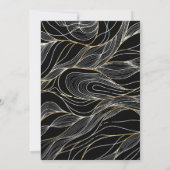 Elegante Chic Dusty Blue Gold Custom Photo Wedding Kaart (Achterkant)