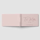Elegante Chic Dusty Roze & Roos Gouden bruiloft Fo Gastenboek (Volledig)