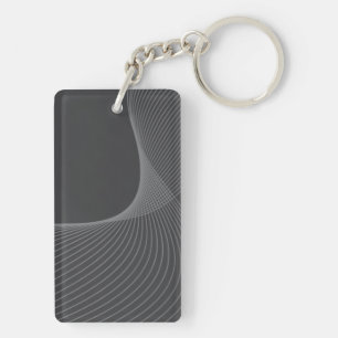 Elegante, chic, eenvoudige, moderne grafische patr sleutelhanger