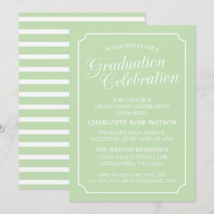 ELEGANTE CHIC ELEGANT AFSTUDEERPARTY UITNODIGING