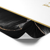 Elegante Chic Floral 50e Jubileum Welkom Teken Poster (Hoek)