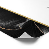 Elegante Chic Floral Happy Retirement Welkomstbord Poster (Hoek)