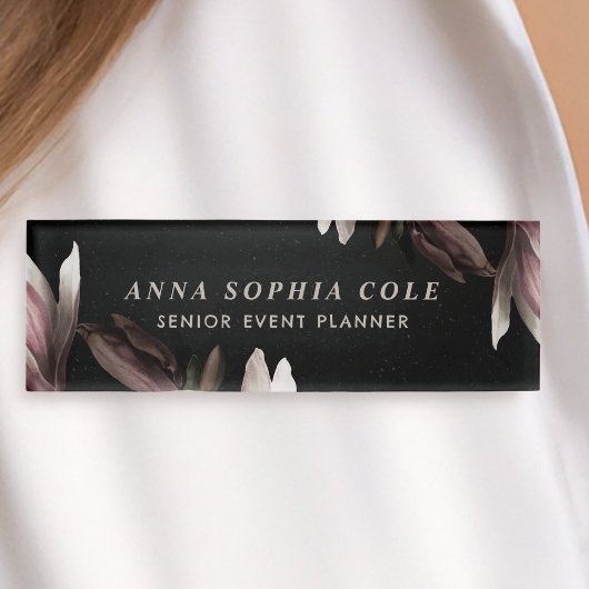 Elegante Chic Flowers Medewerker Personeel Naambadge