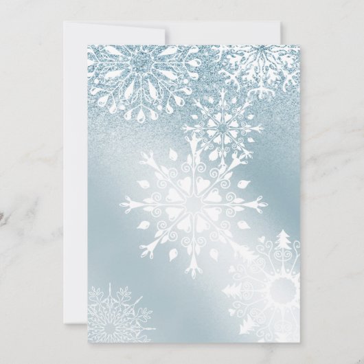 Elegante Chic Glitter Corporate Christmas Party Kaart (Achterkant)