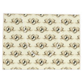 Elegante Chic Gold Equestrian Ribbon Crest Naam Groot Cadeauzakje (Achterkant)