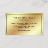 Elegante Chic Gold Folie Honing Bijenhouder Visitekaartje (Achterkant)