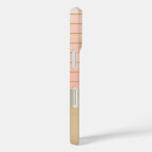 Elegante Chic Gold Lotus Gestreept Case-Mate iPhone Case (Achterkant / Rechts)