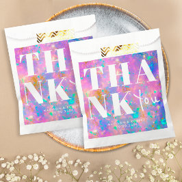 Elegante Chic Gold OPA Vet Dank u bruiloft Bedankzakje