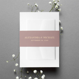 Elegante Chic Gold Typography Script Wedding Uitnodigingen Wikkel