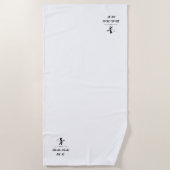 Elegante Chic Golf Handdoek cadeau 2026 (Voorkant)