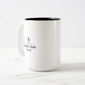 Elegante Chic Golf Tweekleurige Koffiemok cadeau 2 (Voorkant links)
