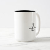 Elegante Chic Golf Tweekleurige Koffiemok cadeau 2 (Voorkant rechts)