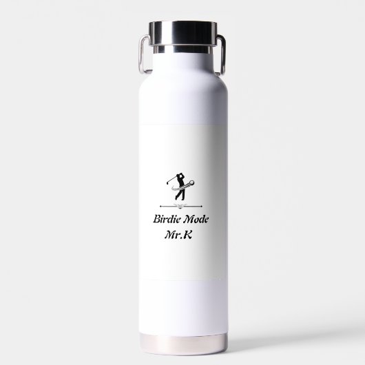 Elegante Chic Golf waterflescadeau 2026 Waterfles (Voorkant)