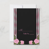 Elegante Chic Hoek Roos Boeket Bruiloft Kaart (Voorkant)