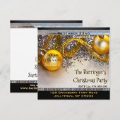 Elegante Chic Leuke Feestelijke Kerstparty Kaart (Voorkant / Achterkant)