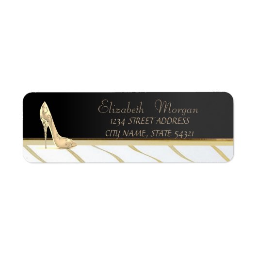Elegante Chic Luxe, Hoge Hakken Etiket (Voorkant)