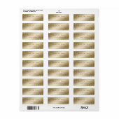 Elegante Chic Luxe, Nepgoud, Kant, Confetti Etiket (Full Sheet)