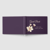 Elegante Chic Magnolia Bruiloft Gastenboek (Volledig)
