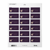 Elegante Chic Magnolia Trouwlabel Etiket (Full Sheet)