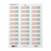 Elegante Chic Meisjesachtig Schattig, Uil Etiket (Full Sheet)