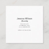 Elegante chic met gouden folie lijst visitekaartje (Achterkant)