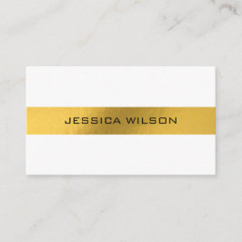 Elegante chic met gouden folie lijst visitekaartje