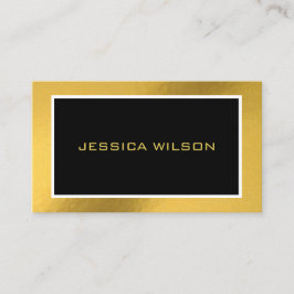 Elegante chic met gouden lijsten visitekaartje