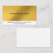 Elegante chic met gouden lijsten visitekaartje (Voorkant / Achterkant)