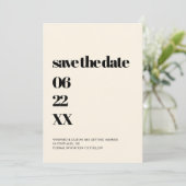 Elegante & chic minimalistische Save the date (Staand voorkant)