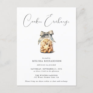 Elegante Chic Modern Cookie Exchange Uitnodiging