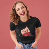 Elegante Chic Nail Beauty Salon Manicurist Uniform T-shirt