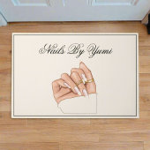 Elegante Chic Nail Salon Manicurist Beauty Welkom Deurmat