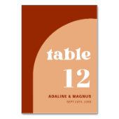 Elegante Chic Peach Terracotta Arch Boho Wedding Kaart (Voorkant)