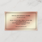 Elegante Chic Roos Gold Folie Honey Bee Beekeeper Visitekaartje (Achterkant)