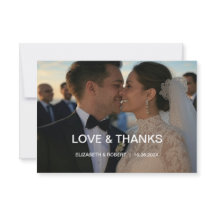 Elegante Chic Script Liefde Hart Trouw 2 Foto's