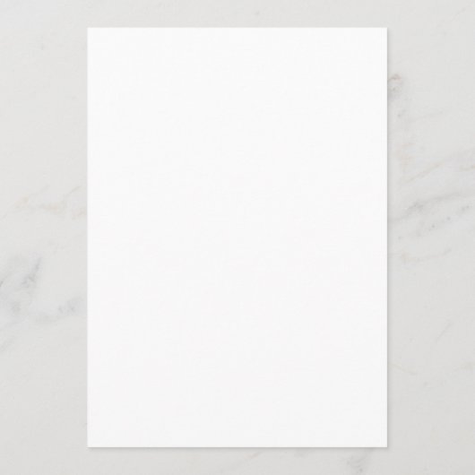 Elegante Chic Script Trouwmenu Sjabloon in Wit Menu (Achterkant)