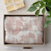Elegante Chic Soft Pink Toile Deer Woodland Tissuepapier (Geschenk)