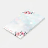 Elegante Chic Stijlvol Meisjesachtig ,Bokeh ,Bloe Post-it® Notes (Schuin)
