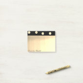 Elegante Chic Stijlvolle Gouden Glitter Stippen Post-it® Notes (Op bureau)