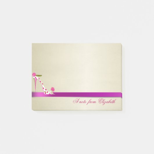 Elegante Chic  Stijlvolle Meisjesachtige ,Hoge Hak Post-it® Notes (Voorkant)