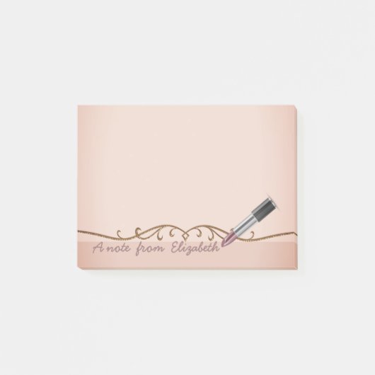 Elegante Chic Stijlvolle Meisjesachtige , Lippens Post-it® Notes (Voorkant)