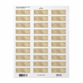 Elegante Chic Touw Hartjes Adres Etiket (Full Sheet)