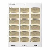Elegante Chic Verfijnd,Gestreept,Glinsterend Etiket (Full Sheet)
