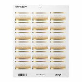 Elegante chic Verfijnd,Gestreept,Glitterende Boke Etiket (Full Sheet)