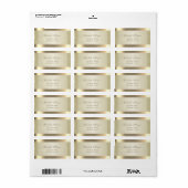 Elegante chic  Verfijnd,Gestreepte,Glanzend Etiket (Full Sheet)