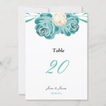 Elegante chic watercolor tafel trouwkaart