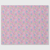 Elegante Chic Wilde Bloem Roze Cadeaupapier (Vlak)