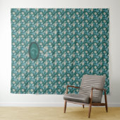 Elegante Chic Wilde Bloem Wandkleed (In Situ (horizontaal))
