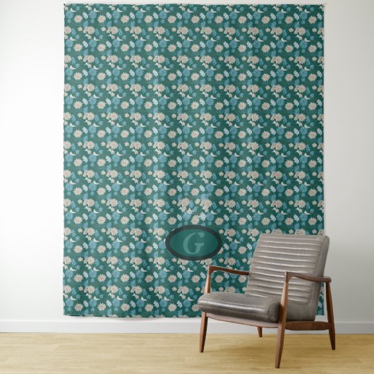 Elegante Chic Wilde Bloem Wandkleed (In situ)